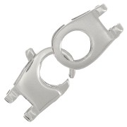 Cierre de langosta de 2 filas para tejer 24x10 mm - Plata 925 x1|raw }}