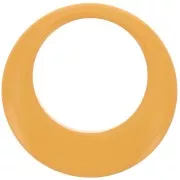 Colgante de resina calado de 50 mm. - Mostaza x1