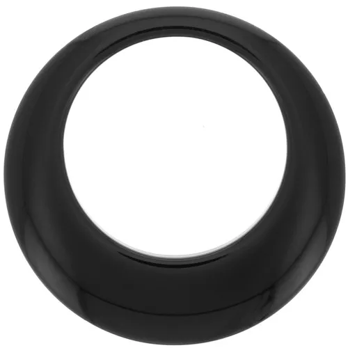 Colgante de círculo hueco de resina opaca de 50 mm - Negro x1