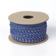 Cordón de algodón trenzado de 2 mm - Azul marino - Cobalto - Morado - Gris x1m