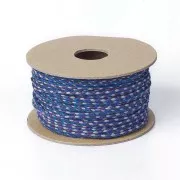 Cordón de algodón trenzado de 2 mm - Azul marino - Cobalto - Morado - Gris x1m