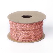 Cordón de algodón trenzado de 2 mm - Rojo - Rosa - Marrón x1m