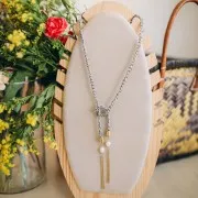 Cordón de algodón trenzado e hilo metálico de 1,5 mm - Marrón - Beige - Arena - Oro x1m