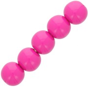 Cuentas de resina opaca 4 mm - Fuchsia x15|raw }}