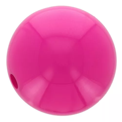 Cuenta de resina opaca 10 mm - Fuchsia x1