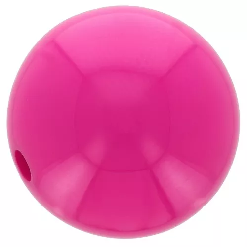 Cuenta de resina opaca 12 mm - Fuchsia x1