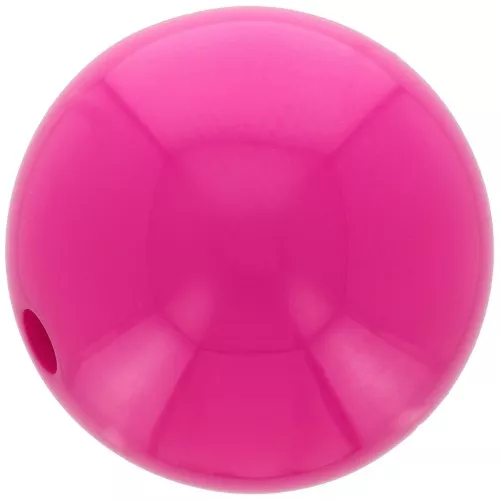 Cuenta de resina opaca 14 mm - Fuchsia x1