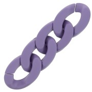 Eslabón Acrílico Torcido Ovalado 30x21 mm - Morado Mate Opaco x1|raw }}