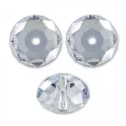 Redonda aplanada PureCrystal 5040 8 mm Crystal Blue Shade x1