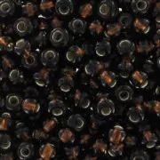 Cuentas de Rocalla Preciosa 11/0 de 2 mm - Smoked Topaz Silver Lined x20 g