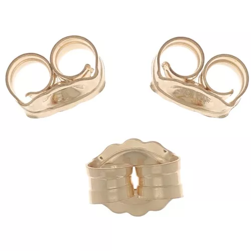 Tuercas - Empujador para espigas 4,5x4 mm - Gold Filled x10