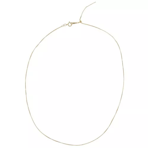 Gargantilla ajustable malla Venitienne 0.8 mm en Gold filled x48cm