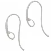 Ganchos pendientes 16 mm - Plata 925 x2