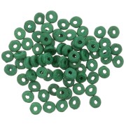 Arandelas Heishi de cerámica 5.3x2.5 mm - Abeto verde mat x30|raw }}