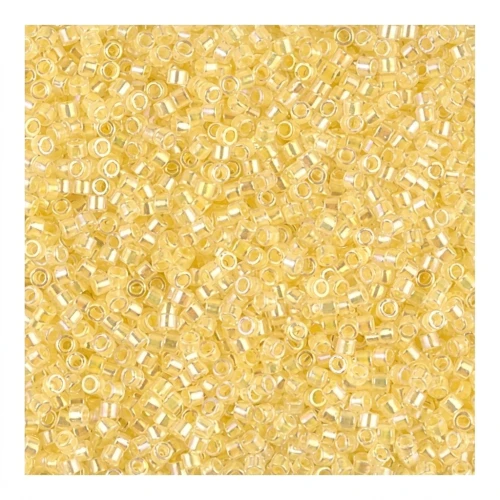 Miyuki Delica 11/0 DB0053 - Light Yellow Lined Crystal AB