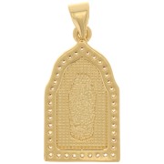 Colgante religioso - motivo Virgen - con óxido de zirconio 24x13 mm - Oro - Cristal x1