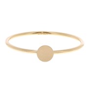 Anillo fino con bandeja para cabujón de 4 mm - Tamaño 49 - Gold filled x1|raw }}