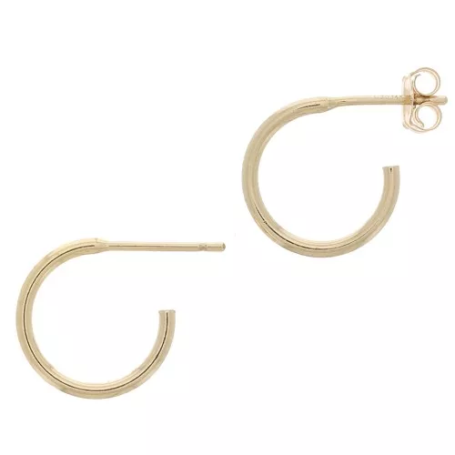 Aros de pendientes finas a decorar 12 mm - Gold Filled x2