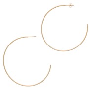 Aros de pendientes finas a decorar 55 mm - Gold Filled x2|raw }}