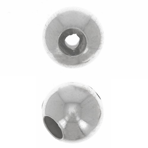 Stopper Bead 8 mm con agujero de 2.7 mm de Plata 925 x1