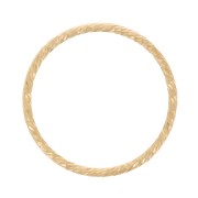 Anilla cerrada diamantada 15 mm de Gold filled x1