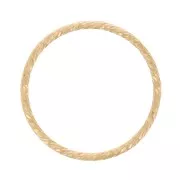 Anilla cerrada diamantada 15 mm de Gold filled x1