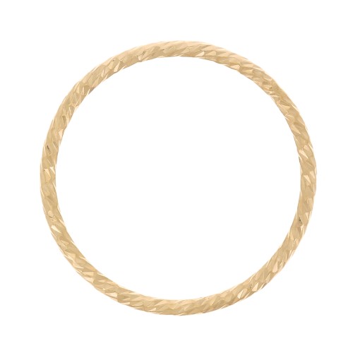 Anilla cerrada diamantada 15 mm de Gold filled x1