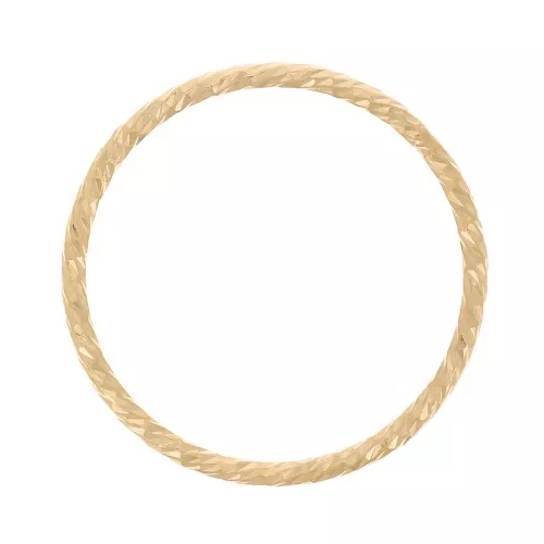 Anilla cerrada diamantada 15 mm de Gold filled x1