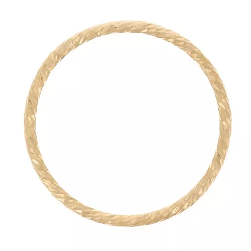 Anillo cerrado de diamantes de 17 mm - Gold Filled x1
