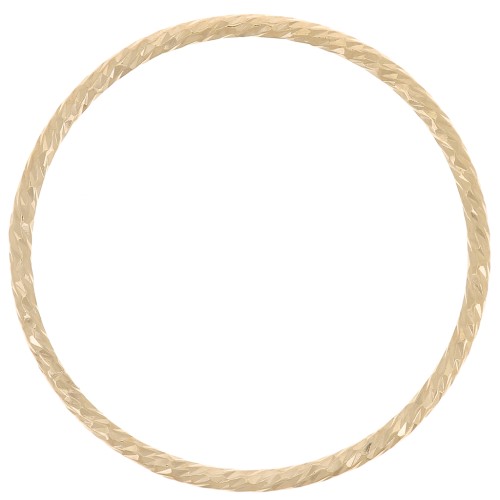 Anillo cerrado de diamantes de 21 mm - Gold Filled x1