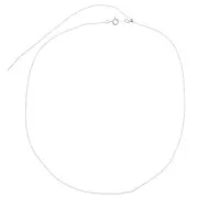 Gargantilla ajustable Forçat 1.1 mm - Plata 925 x55cm