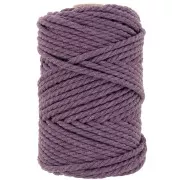 Bobina de cordón de algodón para macrame 5 mm Lavande x50m