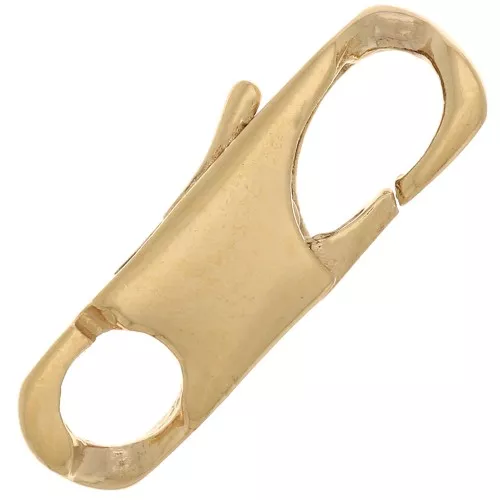 Cierre de langosta largo de 19 mm - chapado en oro de 3 micras x1