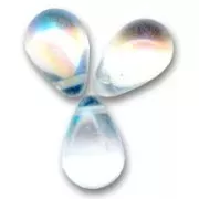 Gotas 10x14 mm Crystal AB x10