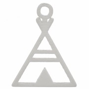 Colgante triángulo étnico - tipi - 13x10 mm en Plata 925 X1|raw }}