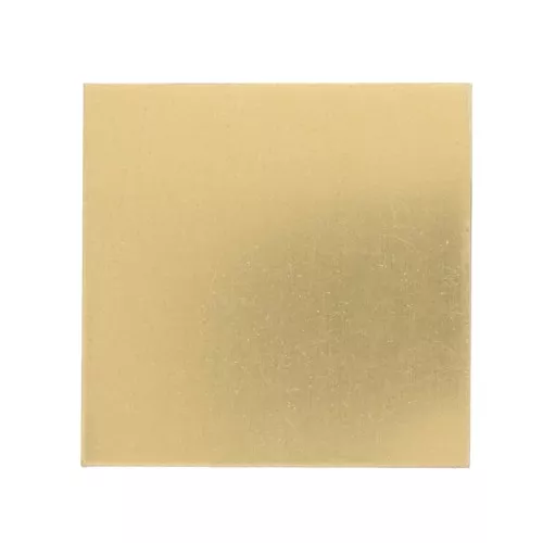 Placa de latón 50x50 mm - espesor 1 mm - Latón x1
