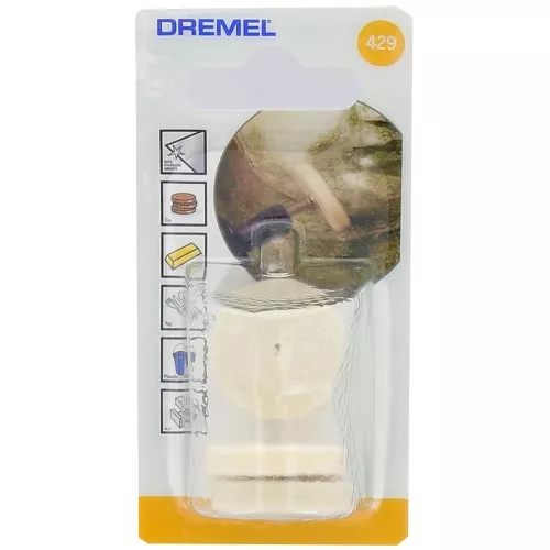 DREMEL® : Disque de polissage tissu 26 mm - pour métaux et plastique x3