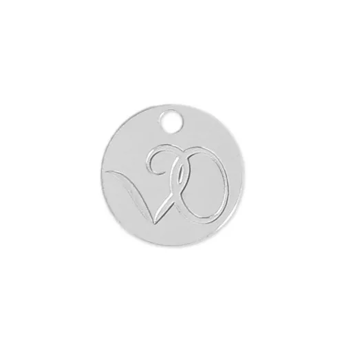 Dije/Chapa Personalizada con tu logo o marca Redonda 8 mm de Plata 925x100