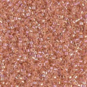 Miyuki Delica 11/0 DB0054 - Dark Peach Lined Crystal AB