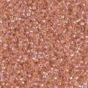 Miyuki Delica 11/0 DB0054 - Dark Peach Lined Crystal AB