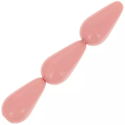 Preciosa Perla Pearshape Pearl 15x8 mm - Salmon rose x5
