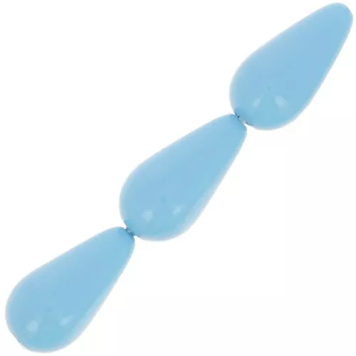 Preciosa Perla Pearshape Pearl 15x8 mm - Aqua Blue x5