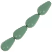 Preciosa Perla Pearshape Pearl 10x6 mm - Sage x10