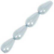 Preciosa Perla Pearshape Pearl 10x6 mm - Light Blue x10