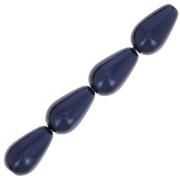 Preciosa Perla Pearshape Pearl 10x6 mm - Dark Blue x10|raw }}