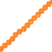 Cuentas facetadas redondas - aplanadas redondas - 6x5 mm Topacio x42cm|raw }}