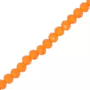 Topaz - Cuentas facetadas redondas - aplanadas redondas - 6x5 mm Topacio x42cm Cuentas facetadas redondas - aplanadas redondas - 6x5 mm Topacio x42cm