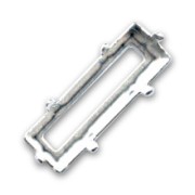 Engaste PureCrystal Princess Baguette 24x8 mm plateado