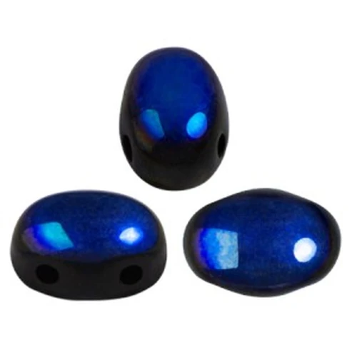 Cuentas de vidrio Samos® por Puca® 7x5 mm Full Azzuro x10g