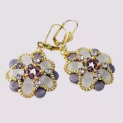 Cuentas de vidrio Samos® por Puca® 7x5 mm Crystal Full Vitrail x10g